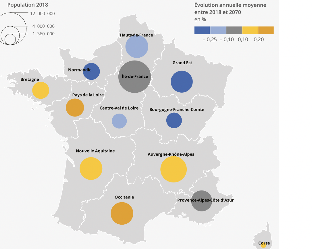 No demographic decline: by 2070, Isère will benefit from a growth in its population higher than that of the Region;  Nord-Isère favored by the proximity of Lyon