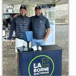 La lumineuse idée de Clément Théron et de Fabien Boudes : lier panneaux photovoltaïques et bornes électriques