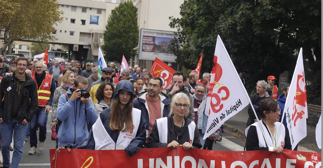 La journée de mobilisation intersyndicale draine près de 250 manifestants à Vienne