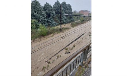 Suite aux inondations, la ligne SNCF Saint-Étienne/Lyon ne reprendra pas totalement avant trois semaines !