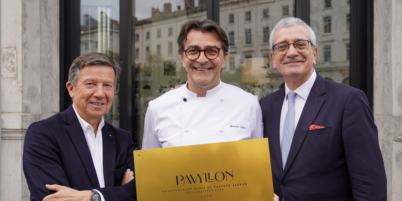 Le chef parisien multi-étoilé Yannick  Alléno  lance le restaurant école « Le Pavyllon » à Lyon avec l’Institut Lyfe (ex-Paul Bocuse)