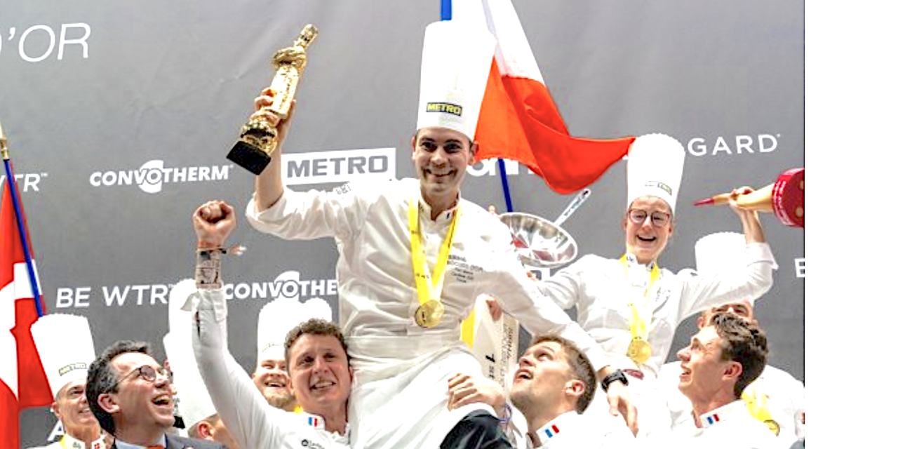 La France sur la 1ère marche du podium : trente ans après son père, Paul Marcon remporte le Bocuse d’or