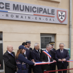 Inauguration du poste de police municipale de Saint-Romain-en-Gal sur fond de retour de la police de proximité dans les petites villes