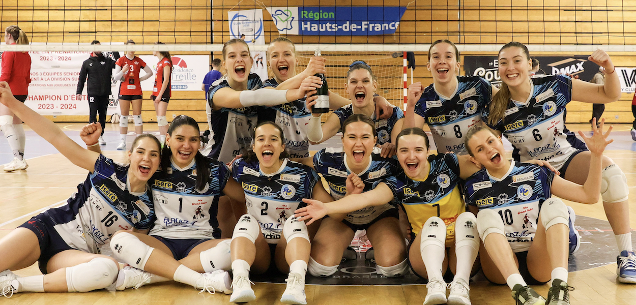 Volley-Ball, Elite : Toujours au top, les Viennoises l’emportent avec panache lors du 1er play-off à Valenciennes