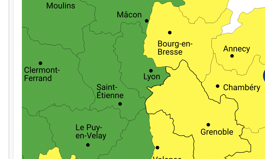 L’Isère en vigilance aux orages cet après-midi